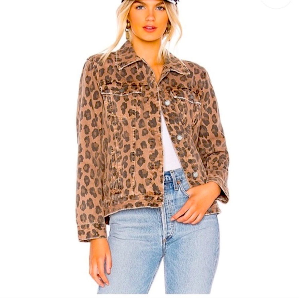Blank NYC Leopard Denim Jacket